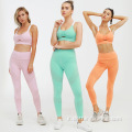 Set 2 pezzi per sport fitness da donna Yoga